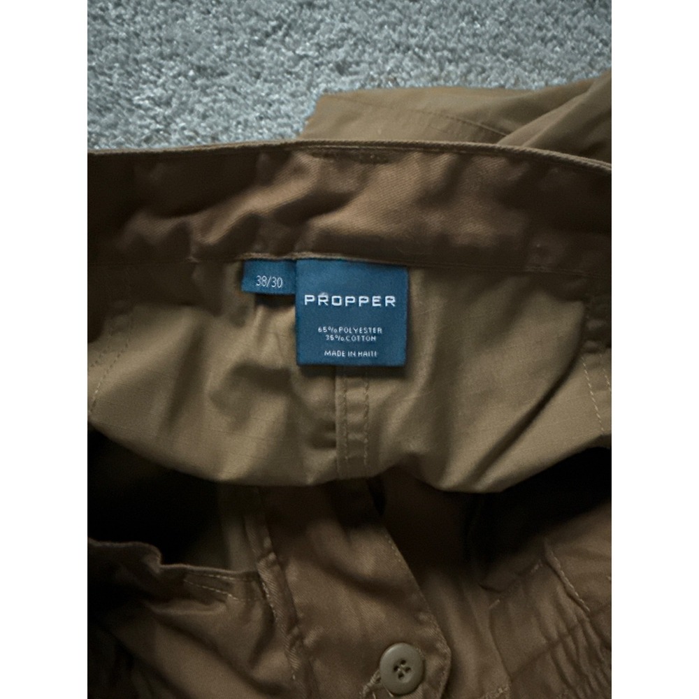 Propper Cargo Pants Mens 38 Brown Ripstop Poly Cotton Blend Tactical Special Ops - Picture 5 of 5